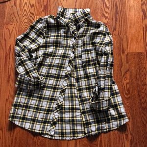 Button down plaid shirt